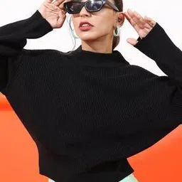 Women Ribbed Pullover with Full Sleeves-image-20