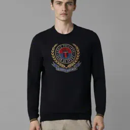 louis philippe Men Graphic Print Regular Fit Cotton Sweatshirt image 1