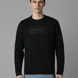 louis philippe Men Graphic Print Regular Fit Cotton Sweatshirt image 1