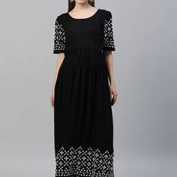 swishchick Women Embroidery Fit and Flare Dress-picture-32