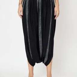 9rasa Women Block Print Dhotis Pants with Elasticated Waist-picture-15