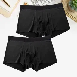 xqsee Men Pack of 2 Trunks with Elasticated Waist image 1