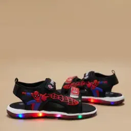 fame forever by lifestyle Boys Spiderman Embossed Slip-On Sandals-picture-17