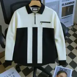 Men Colourblock Regular Fit Polo T-Shirt-image-99