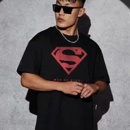 buda jeans co Men Graphic Print Oversized Crew-Neck T-Shirt-picture-23