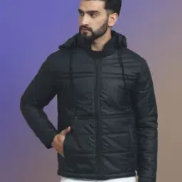 neonomad Men Regular Fit Zip-Front Hooded Puffer Jacket-picture-14