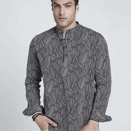 vastrado Men Printed Regular Fit Short Kurta-picture-38