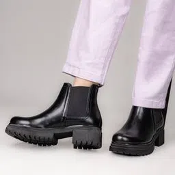 fentacia Women Ankle-Length Slip-On Boots -picture-25