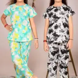 amreliya enterprise Pack Of 2 Girls Pants with Top-picture-27