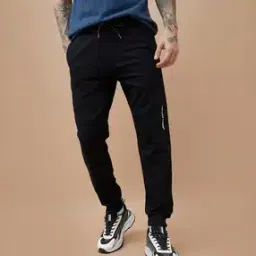 fame forever by lifestyle Men Fitted Track Pants with Slip Pockets -picture-11