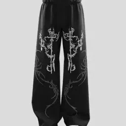 alpha tribe Men Printed Straight Joggers with Elasticated Waist-picture-18