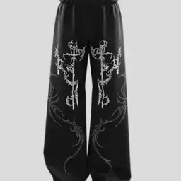 Men Printed Straight Track Pants with Elasticated Waist-image-25