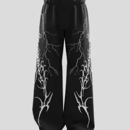 Men Printed Straight Track Pants with Elasticated Waist-image-46