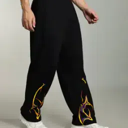 neonomad Men Printed Straight Track Pants with Drawstring-picture-20