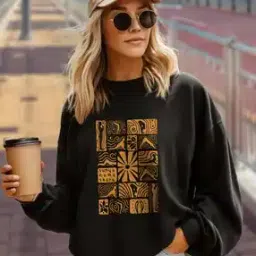ausk Women Graphic Print Oversized Fit Sweatshirt-picture-49