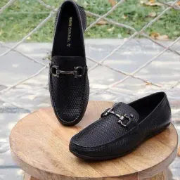 monte carlo Men Slip-On Loafers with Metal Accent image 1