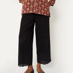 Women Mid Rise Straight Fit Palazzos-image-59