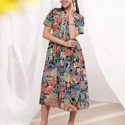 zelena Women Printed A-Line Dress-picture-10