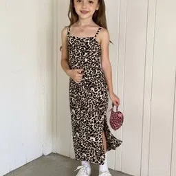 styleconnect Girls Animal Print A-Line Dress-picture-18