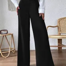 toochki Women Flat-Front Relaxed Fit Pants-picture-22