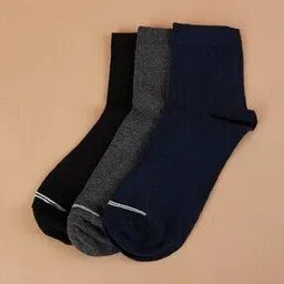code by lifestyle Men Pack of 3 Ankle-Length Socks-picture-45