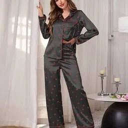 jade & julie Women Printed Shirt & Pyjamas Set -picture-23