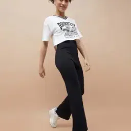 Women Flared Track Pants-image-2