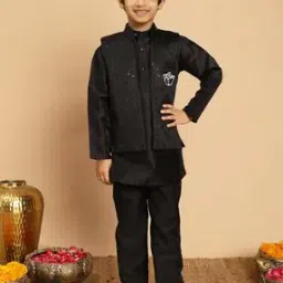 bt dezines Boys Geometric Kurta Pyjama Set-picture-31