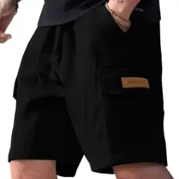smowkly Men Ribbed Regular Fit Bermudas-picture-23