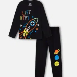 nap chief Boys Cotton Graphic Nightsuit Set image 1
