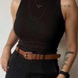 buda jeans co Women Ribbed Crew-Neck Fitted Top-picture-14