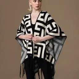 kazo Women Printed Relaxed Fit Shrug-picture-49