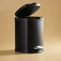 pure home and living Steel Square Pedal Waste Bin with Lid-picture-41
