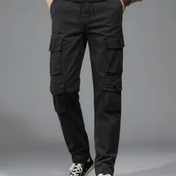 buda jeans co Men Relaxed Fit Cargo Pants with Elasticated Drawstring Waist -picture-40