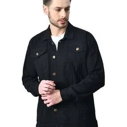 Men Regular Fit Denim Jacket-image-50