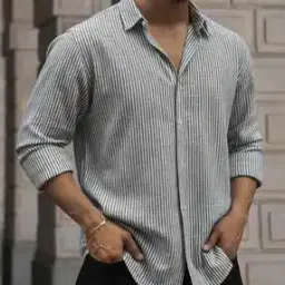 Men Stripes Regular Fit Shirt-image-89