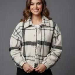 wineberry Women Checked Regular Fit Jacket-picture-32