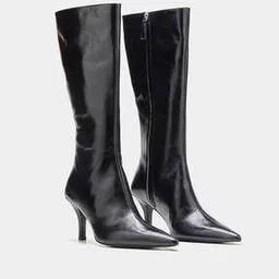 oroh Women Heeled Genuine Leather Boots with Side-Zip Closure -picture-28