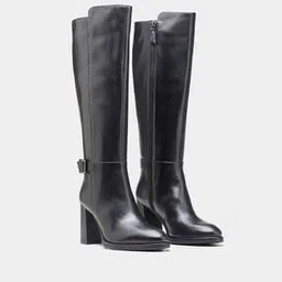 oroh Women Heeled Genuine Leather Boots with Side-Zip Closure -picture-26