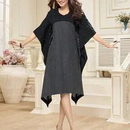 svaraa Women Striped Kaftan Kurti-picture-12