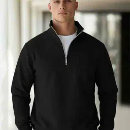 buda jeans co Men Regular Fit Sweatshirt with Half-Zip Closure image 1