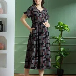 nightspree Women Printed Fit & Flare Dress-picture-28