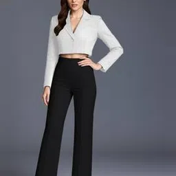 fyre rose Women Flat-Front Slim Fit Trousers-picture-23