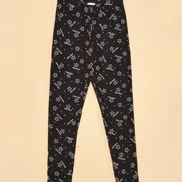 pantaloons junior Girls Graphic Print Basic Leggings -picture-45