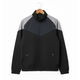 alpha tribe Men Colourblock Regular Fit Zip-Front Track Jacket image 1