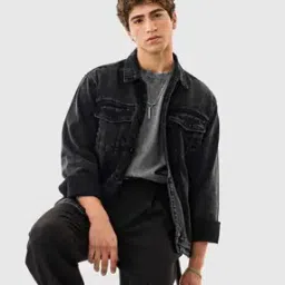 snitch Men Washed Regular Fit Denim Jacket-picture-13