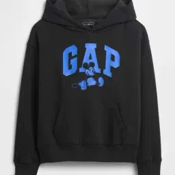 gap kids Graphic Printed Relaxed Fit Full Sleeves Hooded Sweatshirt image 1