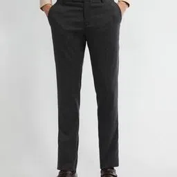 arrow Men Slim Fit Flat-Front Trousers-picture-14