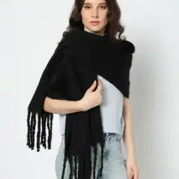 yousta Women Patterned Stole with Fringes-picture-32