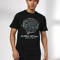 dnmx Men Graphic Print Regular Fit Crew-Neck T-Shirt-picture-39
